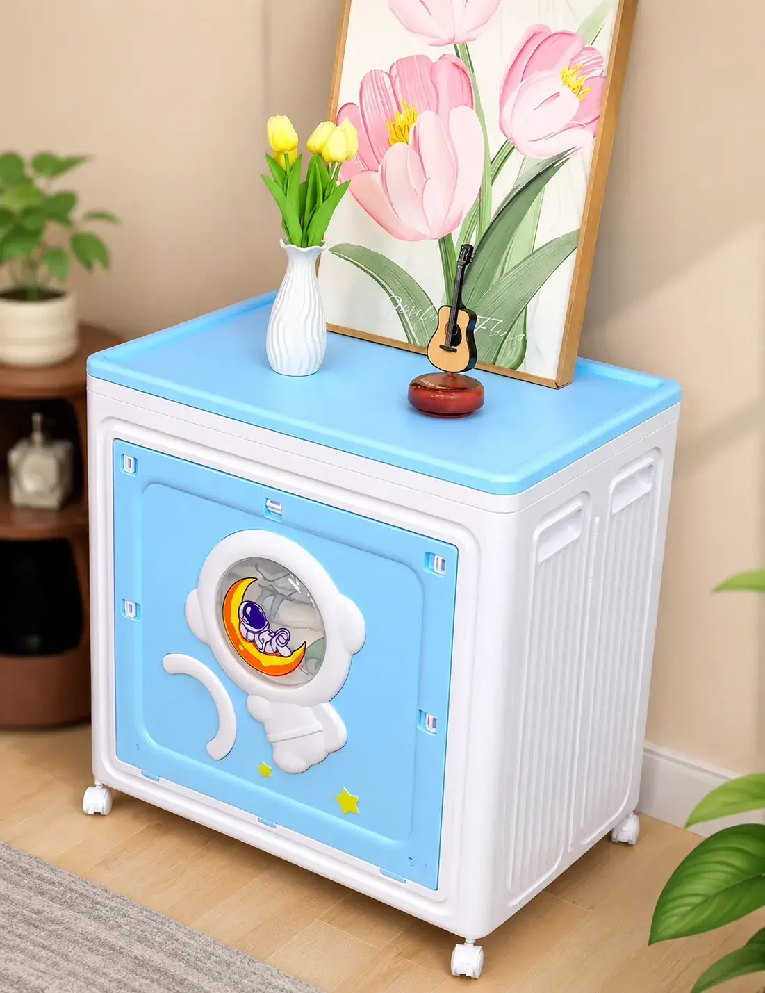 Pastel Toy-Themed Storage Cabinet